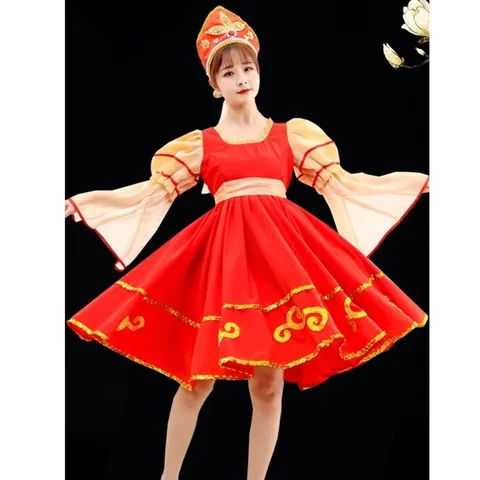 Русский национальный танцевальный костюм для взрослых и детей