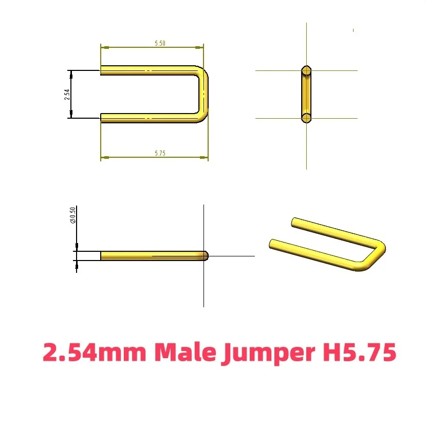 

100 шт. 2,0 мм 2,54 мм Шаг открытая Закрытая Перемычка открытие 2 мм контактный разъем Штекерный разъем