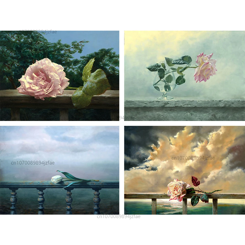 

Набор для вышивки крестиком стразы, алмазная живопись 5D «сделай сам» с цветами, полная вышивка блестками, картина для декора дома, подарок