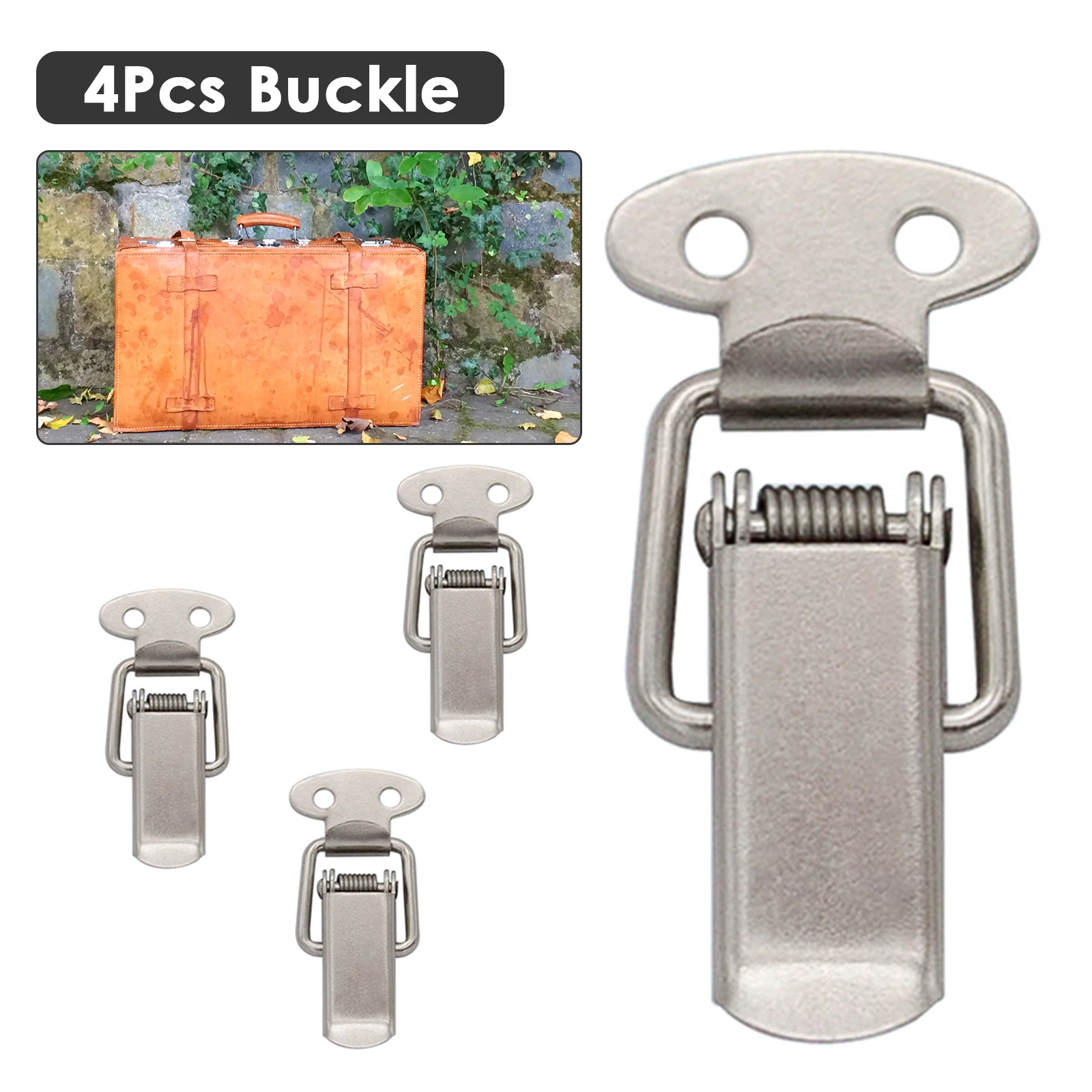 

4 шт. винтажная мини-защелка из нержавеющей стали с пряжкой «утиный рот», нагрудная коробка, подарок, чехол, чехол, пряжка, переключатель, защ...