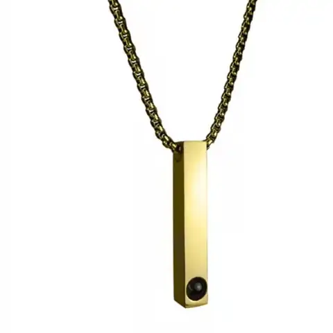 Ожерелье для женщин и мужчин, индивидуальное проекционное ожерелье с кулоном в виде фотопанели