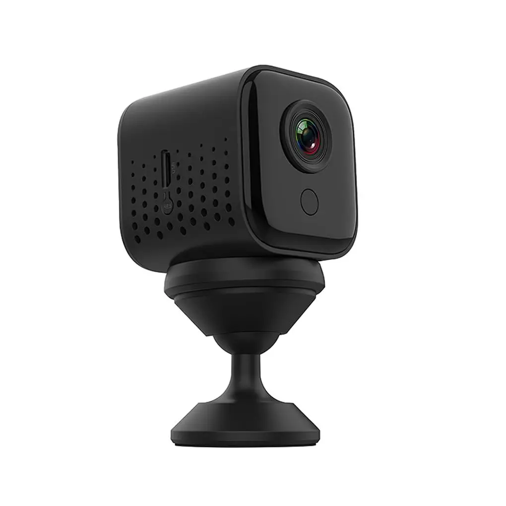 

Wi-Fi камера Черная компактная практичная Удобная квадратная видеокамера высокой четкости