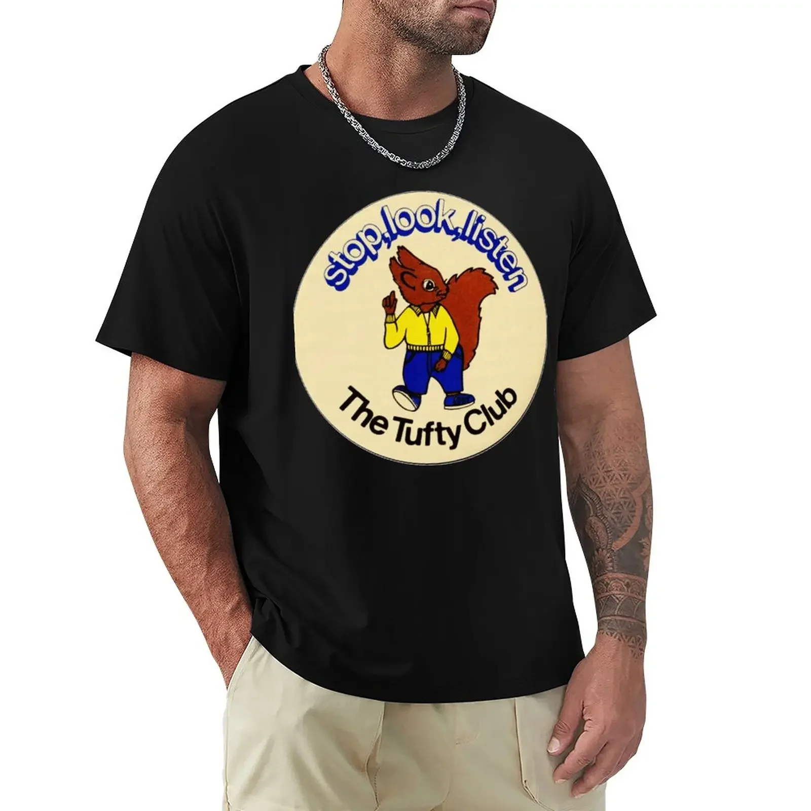 Клубная футболка Tufty летние топы аниме одежда милая футболки большого размера