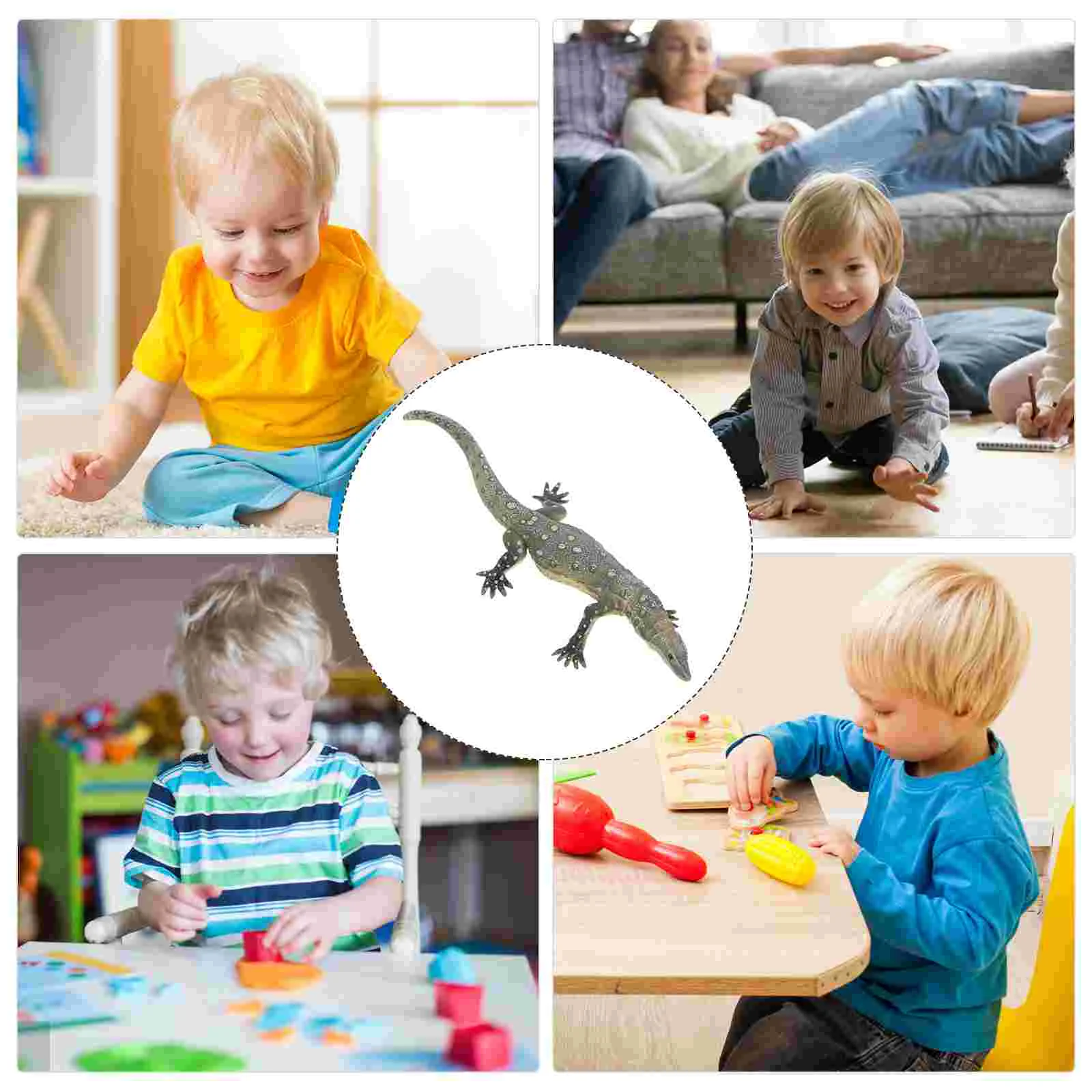 Детская игрушка фигурка ящерицы модель имитация пластиковой реалистичной