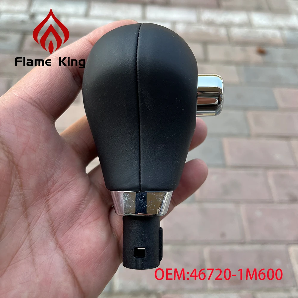Фото Ручка переключения передач Flame King для Kia K3, K5, Optima, Rio, Ceed, Soul, кожаная, для автоматической коробки передач №4
