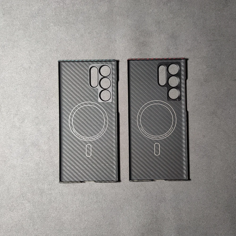 Tanie Do Futerału Magsafe Do Samsung Galaxy S22 Ultra Ultra-cienki Futerał Magnetyczny Z Włókna Aramidowego S22 + Plus