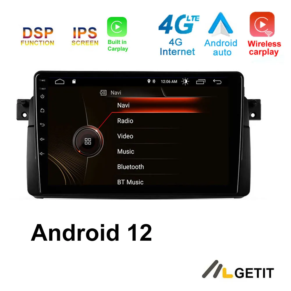 

Автомагнитола на Android 12 для BMW E46 M3 318/320/325/330/335