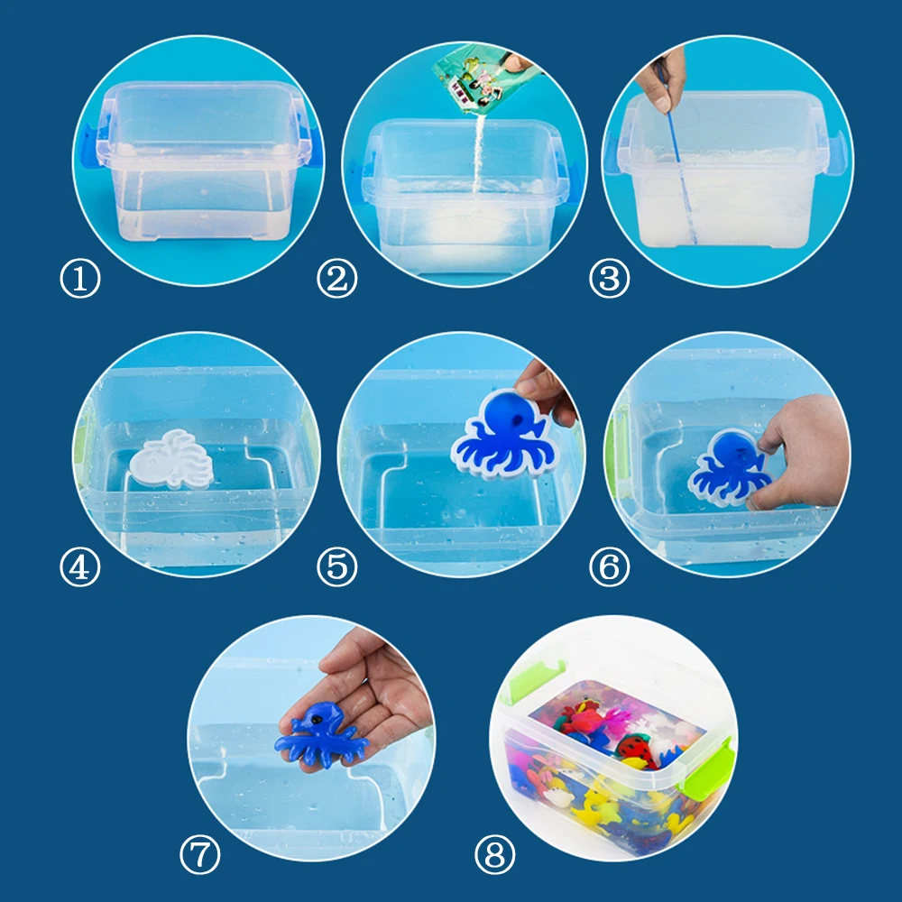 Magic Water Elf Water Baby Children's Toy Set DIY Handmade Material Set Ocean Mold Magic Water Elf Kid's Handmade Toy Set