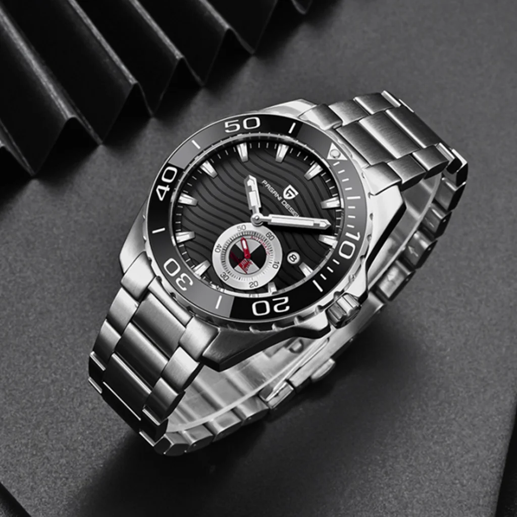 

Часы PAGANI DESIGN Мужские механические, деловые спортивные роскошные водонепроницаемые автоматические часы из нержавеющей стали, 43 мм