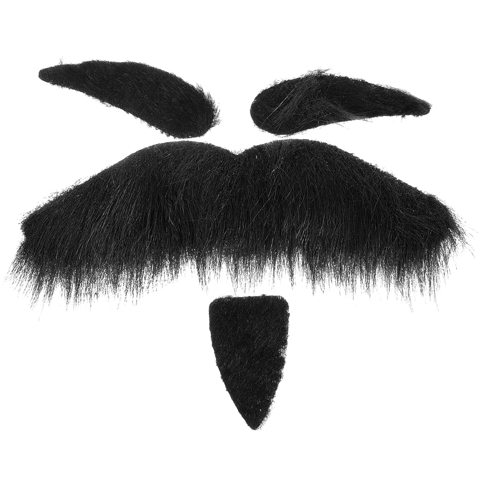 

Самоклеящиеся брови, борода, усы, волосы, реквизит для рождественского маскарада, костюма, украшение (черный, стиль B)