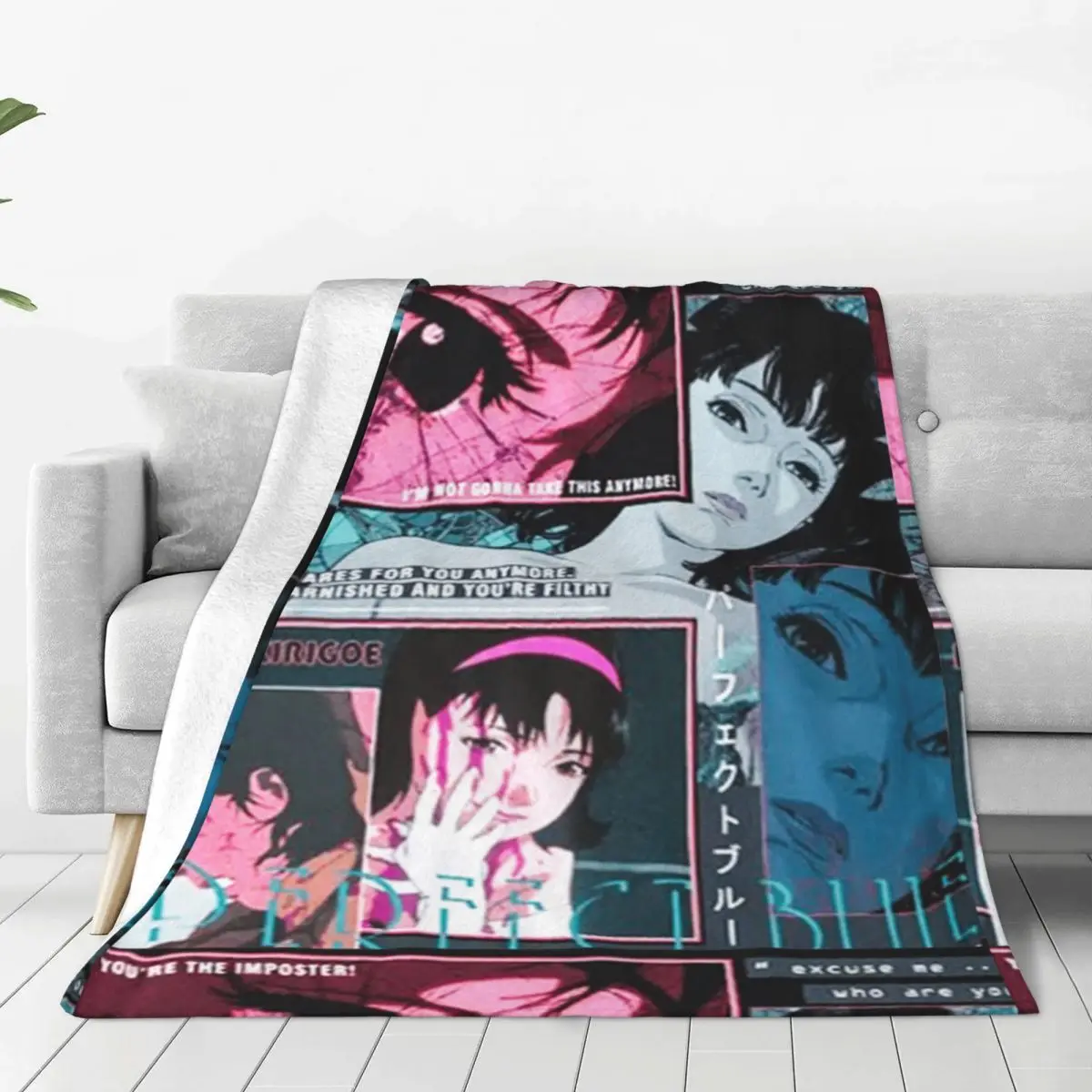 

Perfect Blue Mima Kirigoe Anime Blankets Flannel Warm Throw Blanket for Outdoor Travel Bed Rug