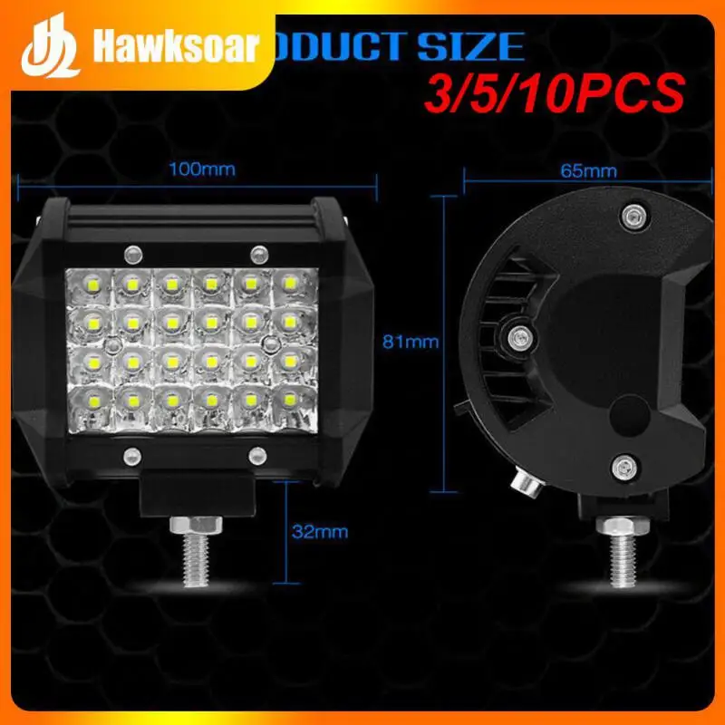 

3/5/10PCS 4 Inch 4 Row 200w Spotlight Durable Universal Automotive Led Work Light Superbright Car Accessories Long Bar Light