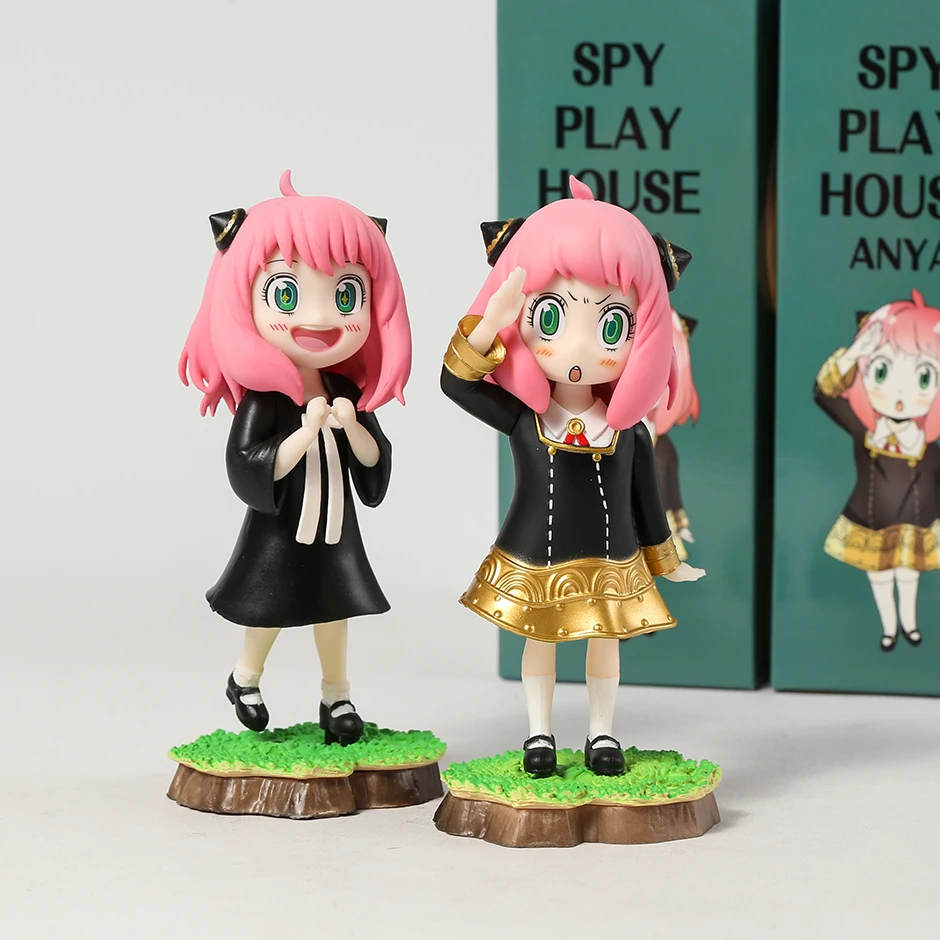Подделка шпионской семьи Ани с сменной головкой из ПВХ, коллекционная Игрушечная модель