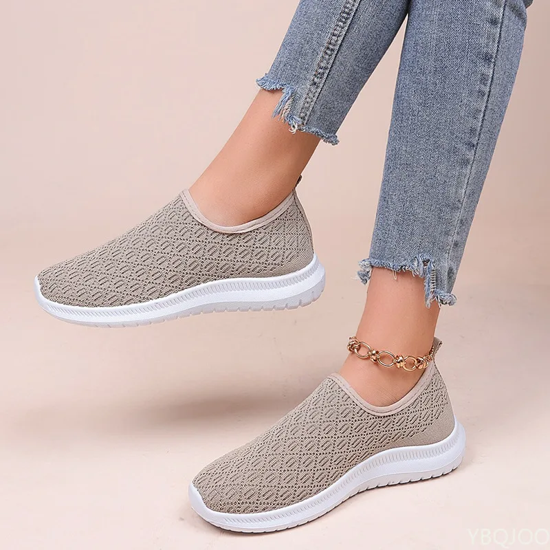 

Shoes Women 2022 New Spring/Autumn Round Toe Mesh Tennis Female Outdoor Leisure Women's Sneakers Flat Zapatos De Mujer PU
