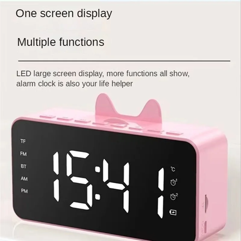 Новая беспроводная Колонка G9 световая Bluetooth часы с поддержкой портативного аудио