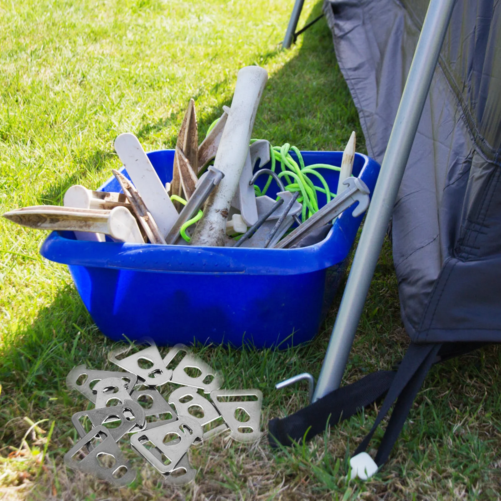 10 шт. треугольная деталь из нержавеющей стали пряжка для ветровой веревки