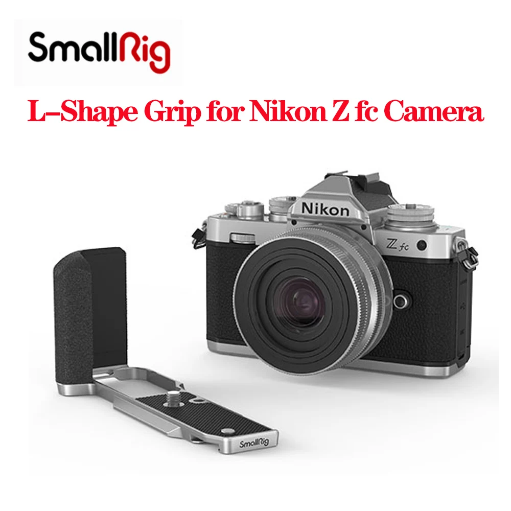 

SmallRig 3480 L-Shape Grip for Nikon Z FC Camera Camera Cage Rig Grip 1/4 Threaded Hole Side Handle Camera Shoulder Strap