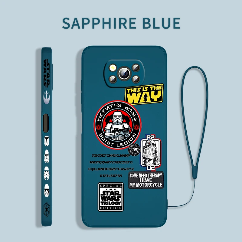 

Jedi Knight Star Wars For Xiaomi Poco X3 NFC F3 GT X2 M3 M2 Redmi Note 10S 10 9 Pro Silicone Liquid Left Rope Phone Case