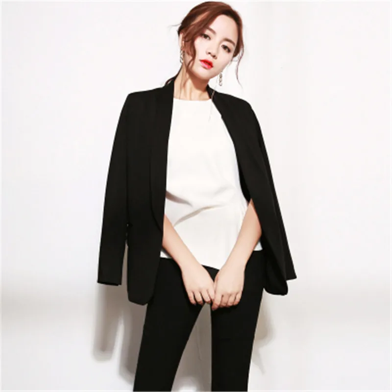 Chic White Blazers for Women Spring 2023 Casual Coat Black Female Jacket Suit Basic Slim Summer Blazer Ladies Tops Office Korean