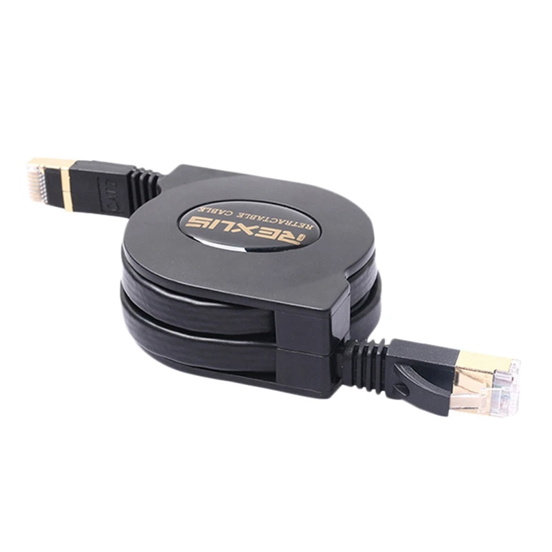 Регулируемый сетевой кабель для компьютера, маршрутизатора, ноутбука, 5 футов, Cat7, RJ45