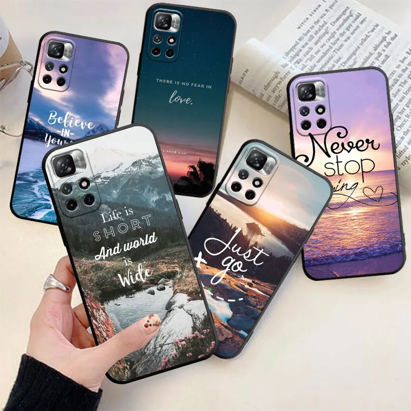 

Russian Quote Slogan Word Phone Case For Xiaomi Redmi Note 11 10 9 Pro 5G 10C 9s 7 8 8T 12 9A 9C 9T K40 TPU Cover Coque