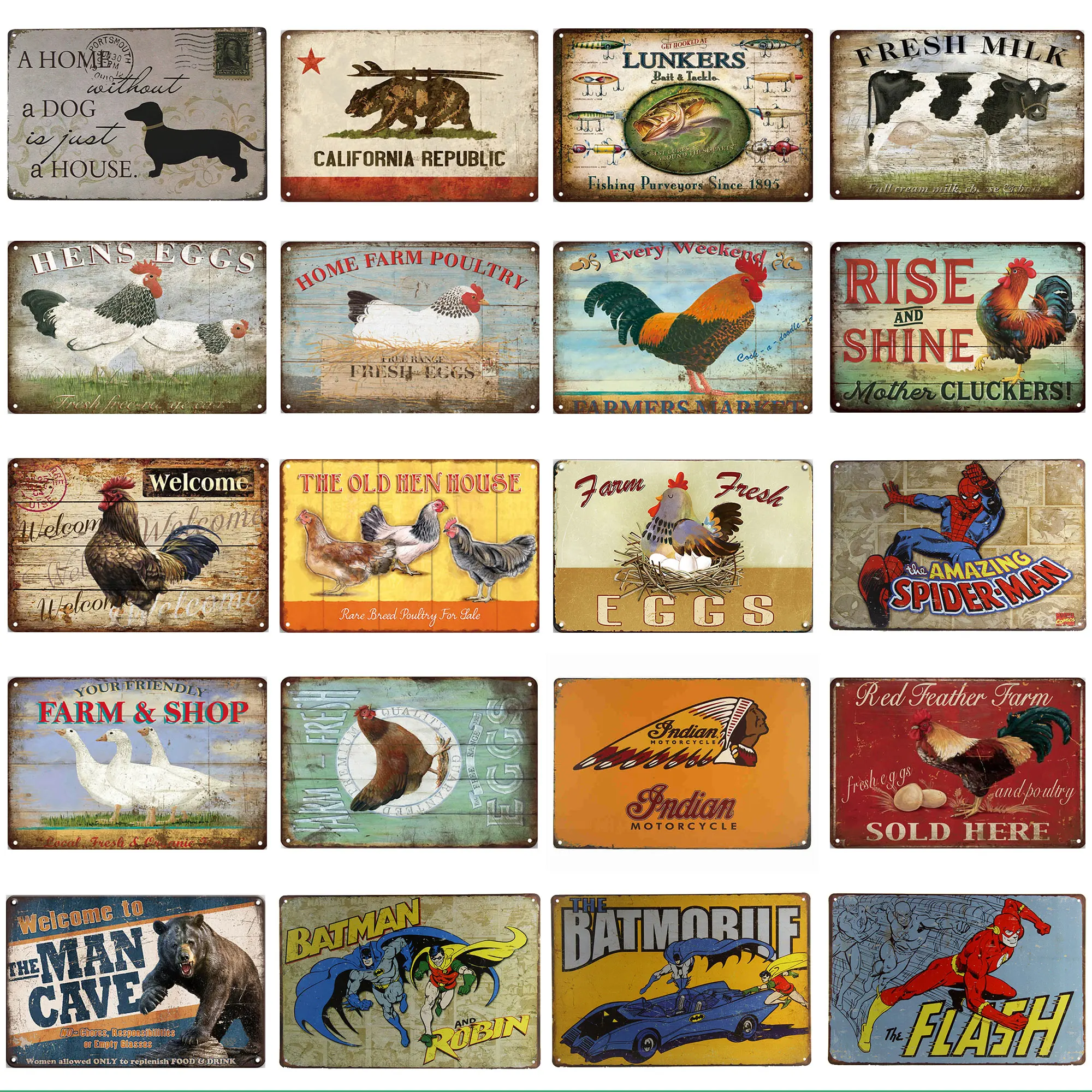 

Types of beer Metal Sign Bar pub wall plaque vintage decoration