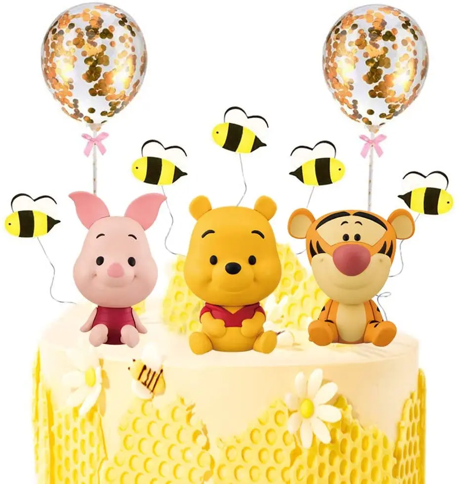 Disney Winnie Cake Topper Cupcake Toppers Set Birthday Party Topper For Children Winnie The Pooh Party Cake Topper Supplies