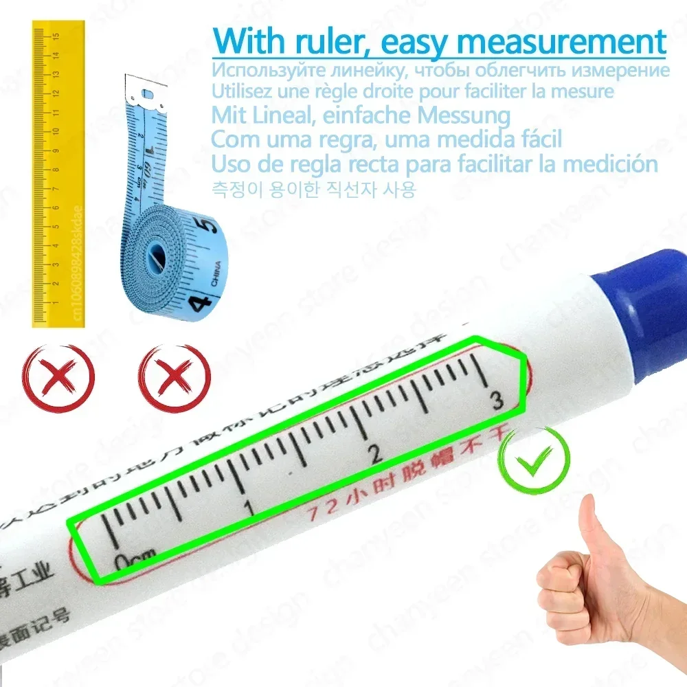 4/8/16/40/80 шт. водостойкие длинные маркеры 2 см