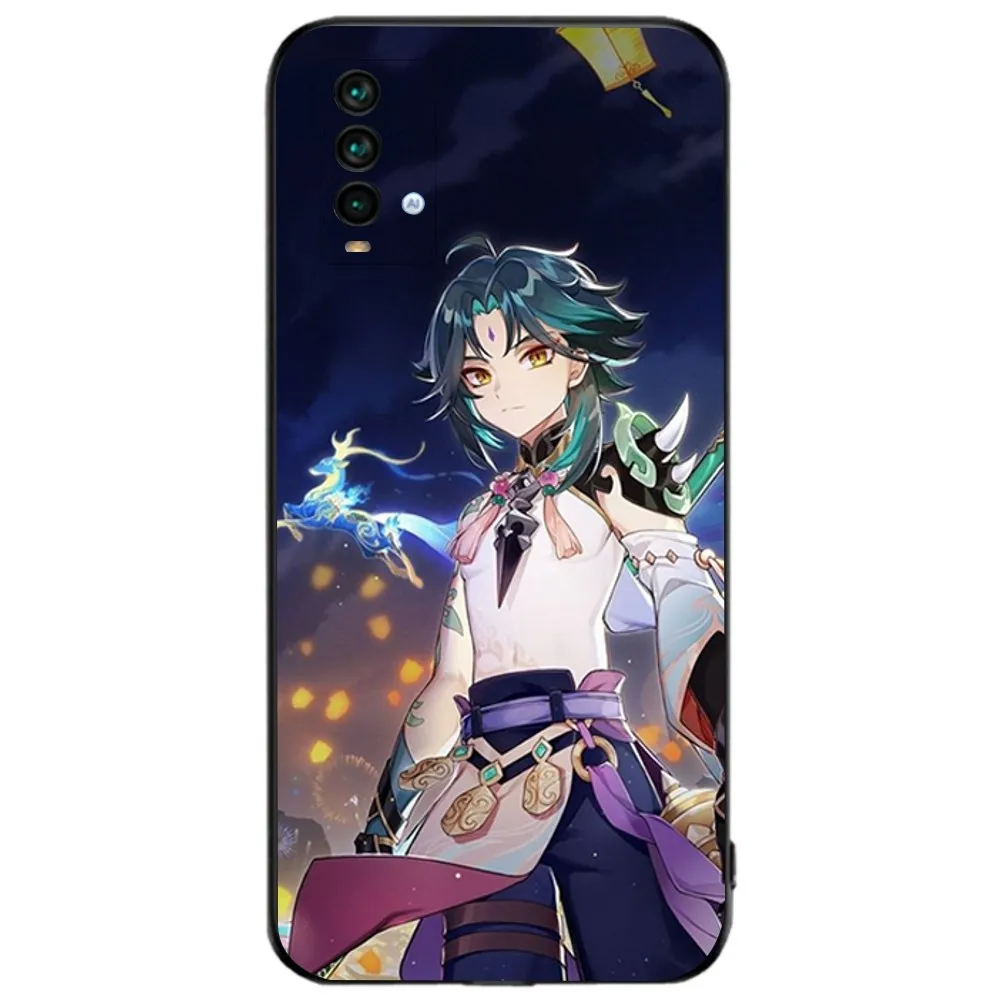 Чехол для телефона G-Genshin I-Lmpact X-Xiao Xiaomi 11 Redmi Note 5G 8T 9A 9 10T Note8Pro 12SUltra черный чехол