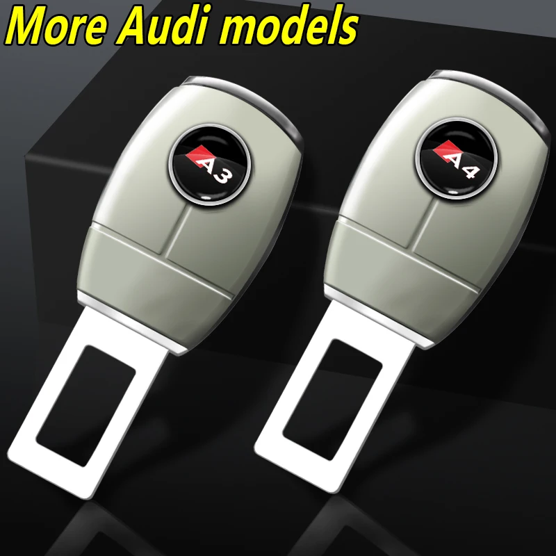 

1pcs Car Seat Belt Clip Extender Plug Buckle Clip Auto Interior Goods For Audi Logo Sline A1 A3 A4 A5 A6 A7 A8 TT Sports Avant
