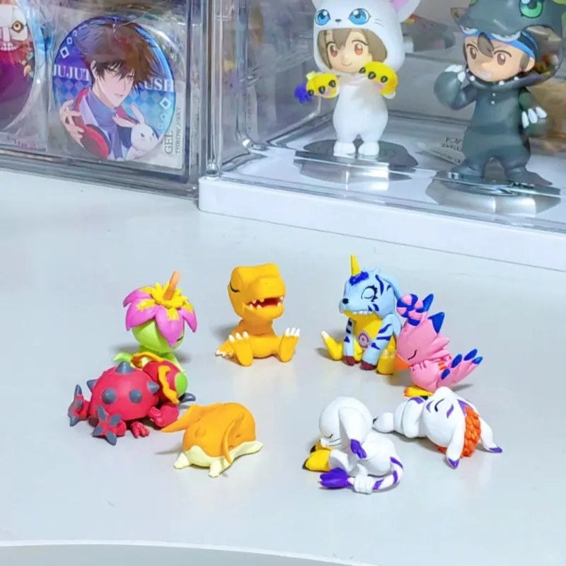 Фото Оригинальная японская аниме-фигурка Gashapon Kawaii, кукла Digimon Sleep, цифровой монстр, милая фигурка Gachapon, капсульные игрушки, подарок №2