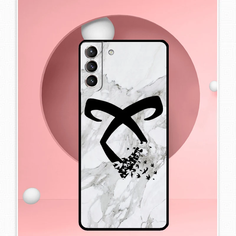 Фото Чехол с логотипом Shadowhunters Angelic Rune для Samsung Galaxy S26 S25 Ultra S20 S21 S22 S23 S24 Ultra S10 Plus S25 FE Cover Funda №4