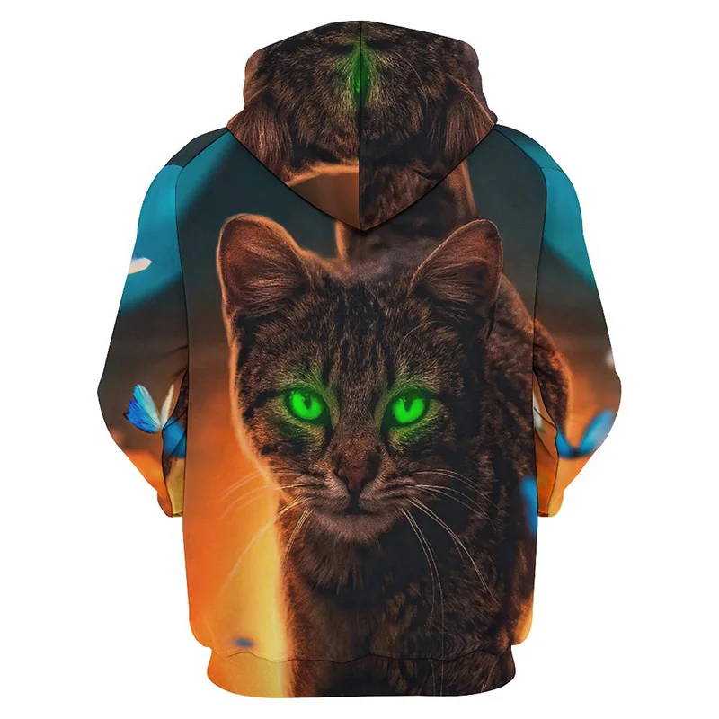

Cute Cat Graphic Hoodie Men Clothing 3D Kawaii Cats Printed Hoodies Kids Tops Women Harajuku Fashion y2k Pullovers Hooded Hoody