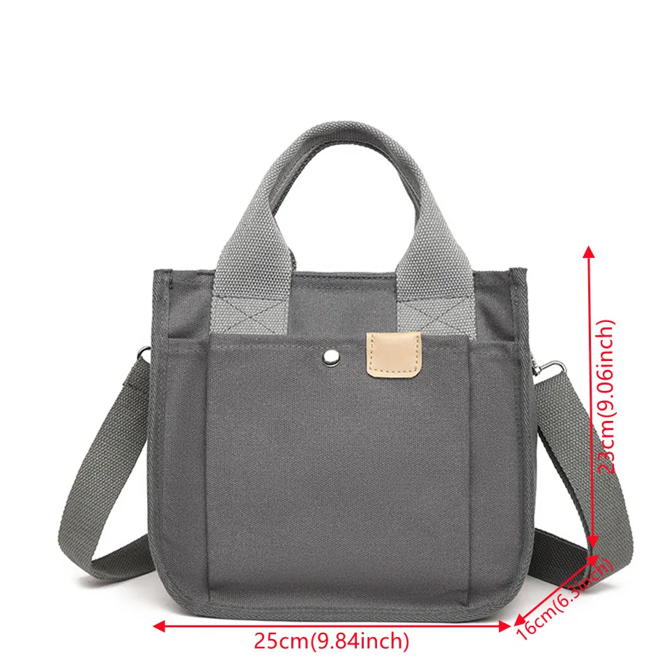 Women Crossbody Bag Fashion Canvas Messenger Bag Vintage Shoulder Bag Larger Top-handle Bags Handbag