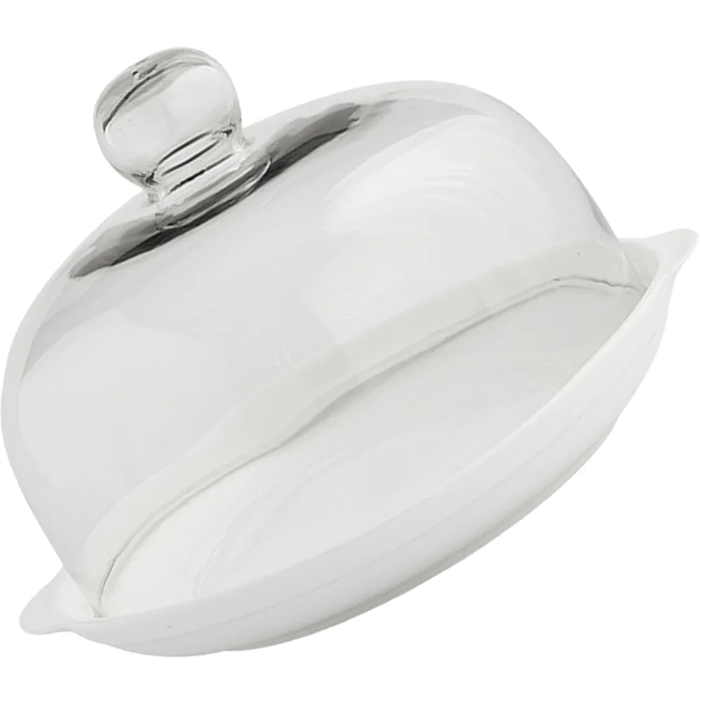 

Cake Plate Dome Traystand Serving Cover Dessert Displayglass Cloche Cheese Platter Server Microwaveable Dish Appetizer Ceramic