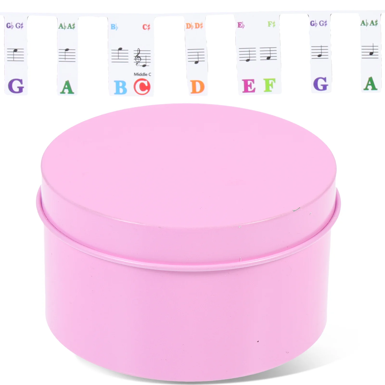 

Piano Stickers Note Chart Keyboard Strip Alphabet Accessories Metal Supply Child Tabs