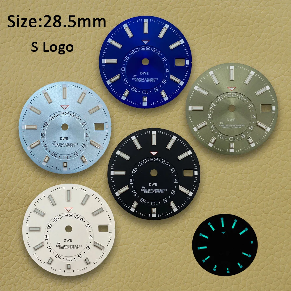 Циферблат часов с логотипом S 28 5 мм подходит для механизмом NH35/NH36