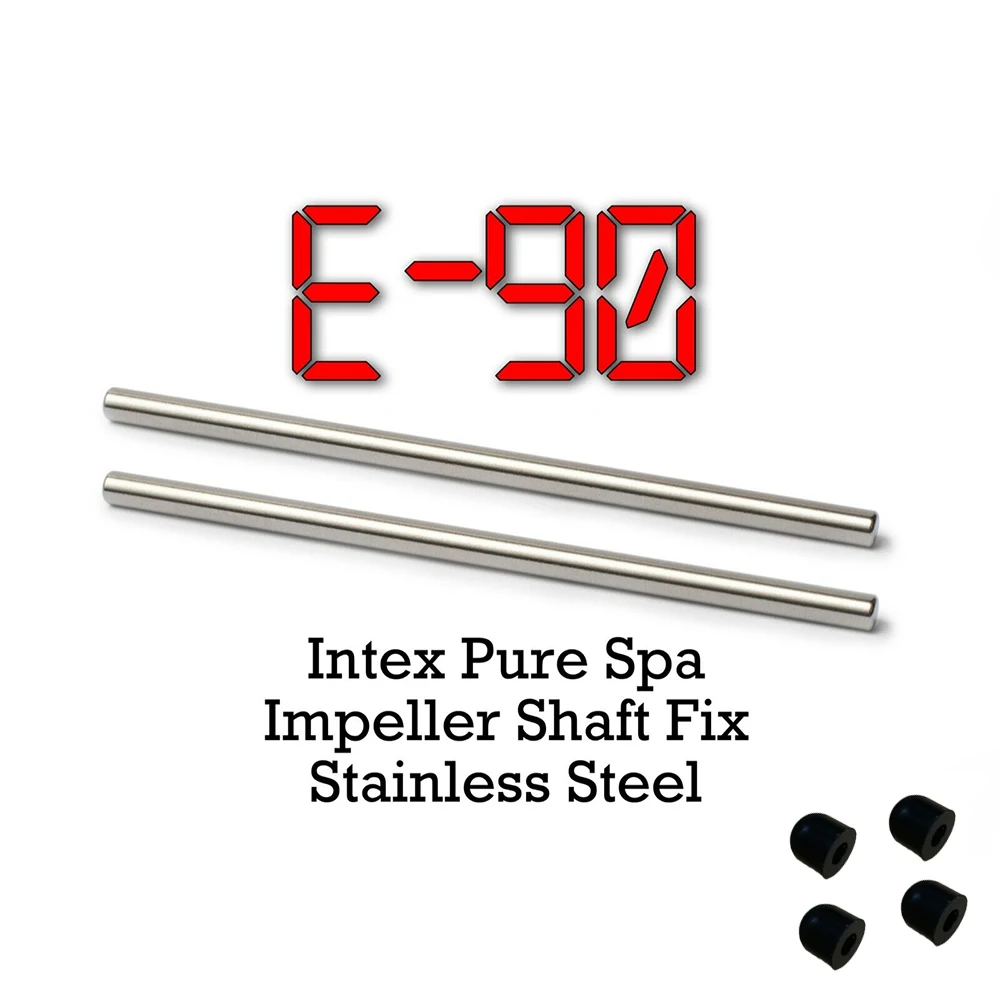 

For Intex Pure Spa Hot Tub Impeller Pump Shaft Fix E90 errors, Stainless Steel Rod with Cap