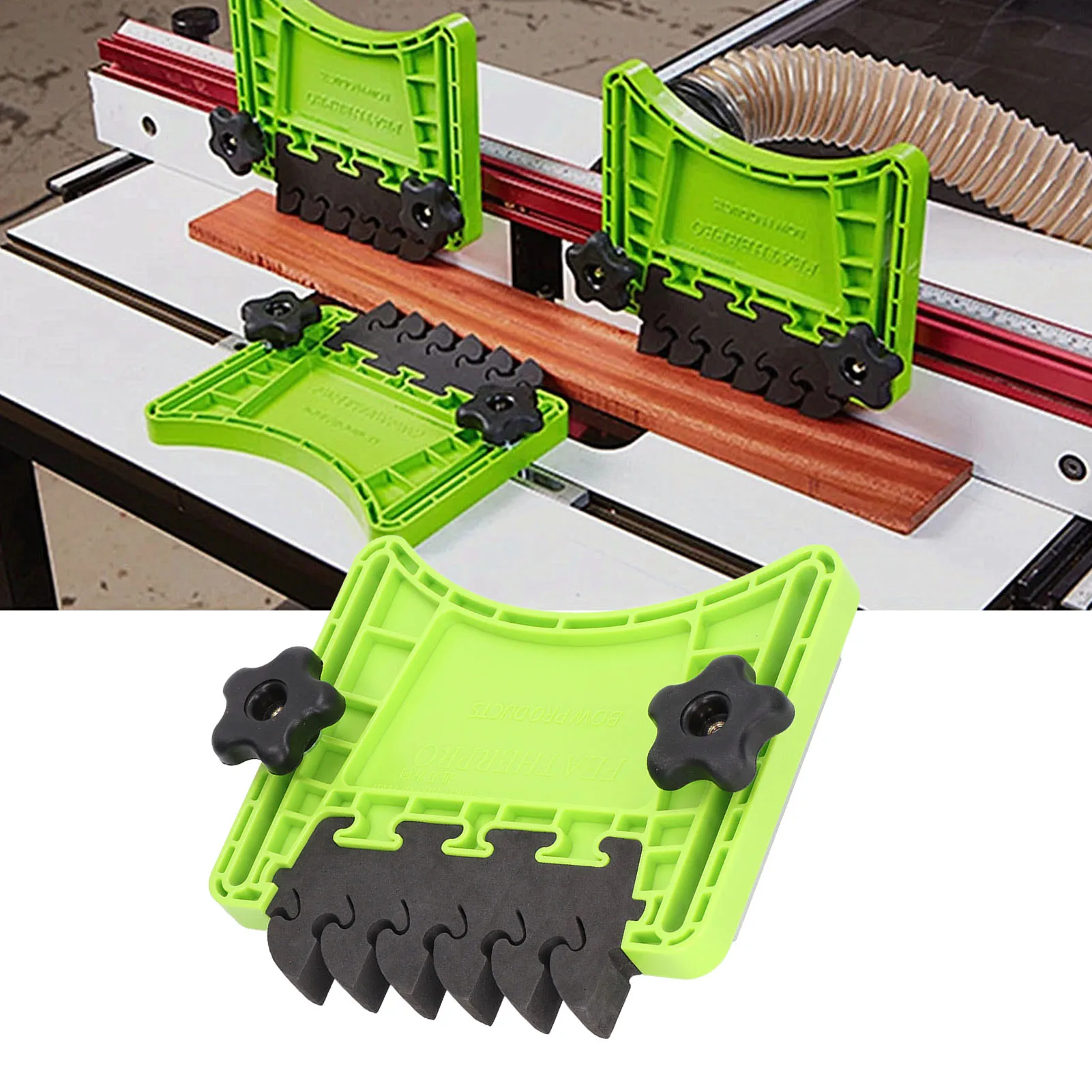 Защитная настольная пила с перьями Push Block Деревообрабатывающий забор для