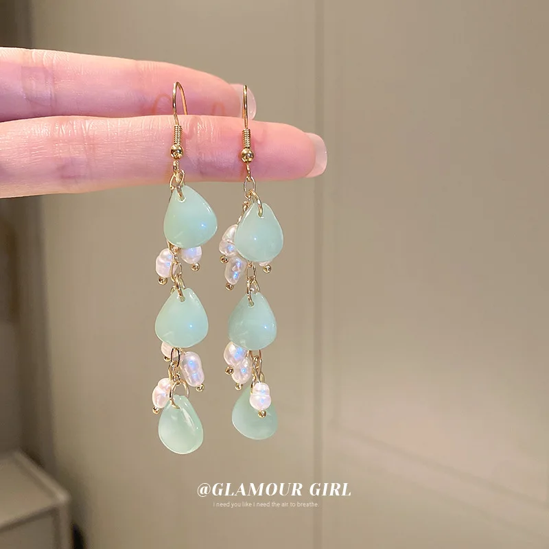 

Juno korean fashion dangle earrings for women pendientes colgantes mujer boucle oreille femme kolczyki damskie orecchini donna