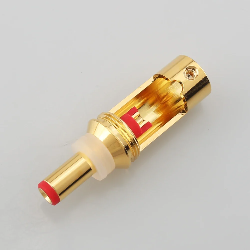 Разъем Viborg DC21G DC-2.1G DC 5 5/2 1 мм позолоченный Ø8 высококачественные кабельные вилки