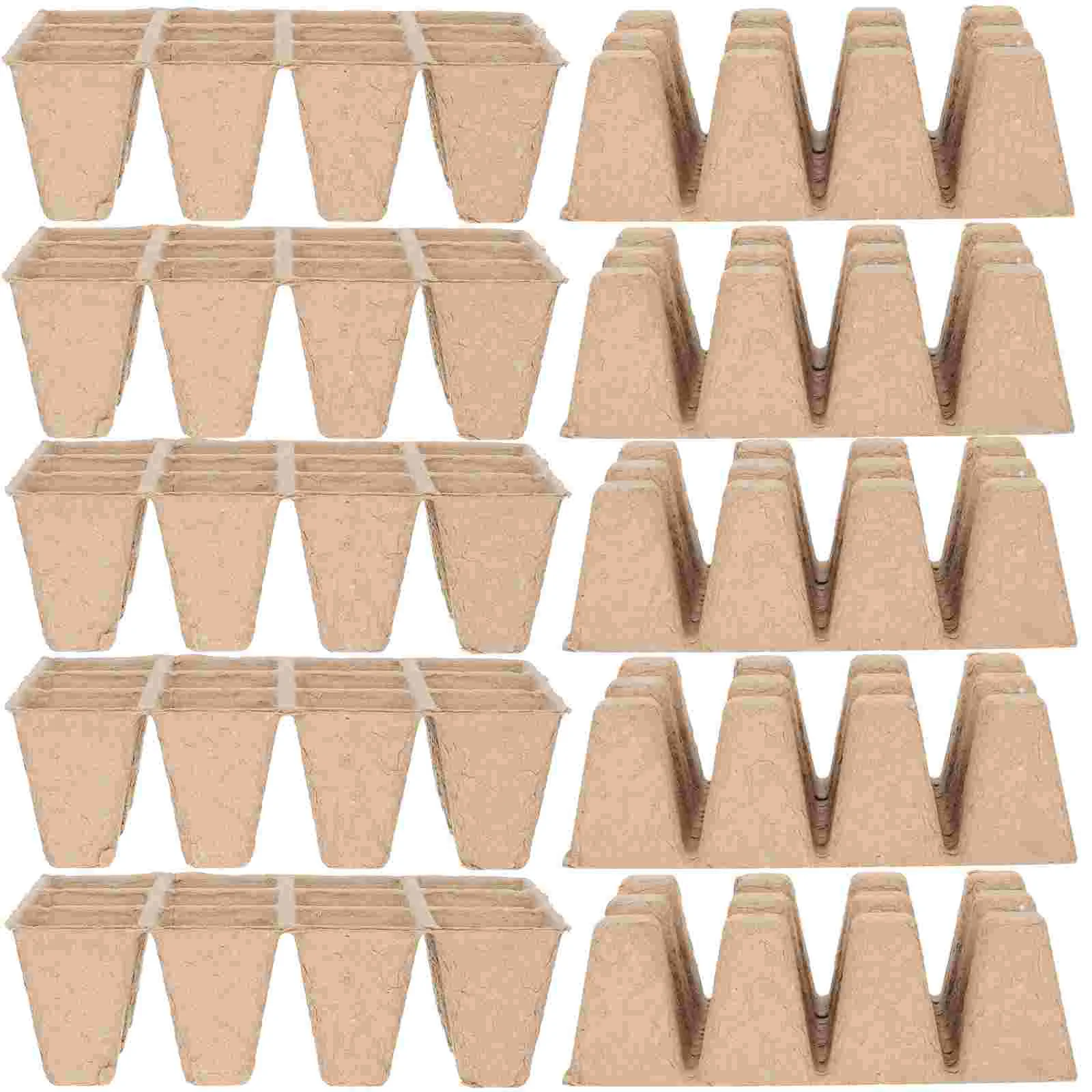 Pots Trays Germination Starter Paper Nursery Garden Planter Cup Seeding Peat Pot Pulp Grow
