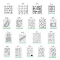2022 new cake wreaths circles balloon numbers metal cutting dies stamps diy scrapbooking card stencil paper cards handmade mould