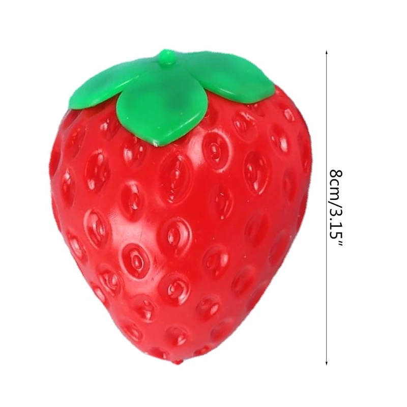 

Elastic Stretch Deformation Vent Toy Color Randomly Small Strawberry Model Toy Gift for Boy Girl Fidget Toy