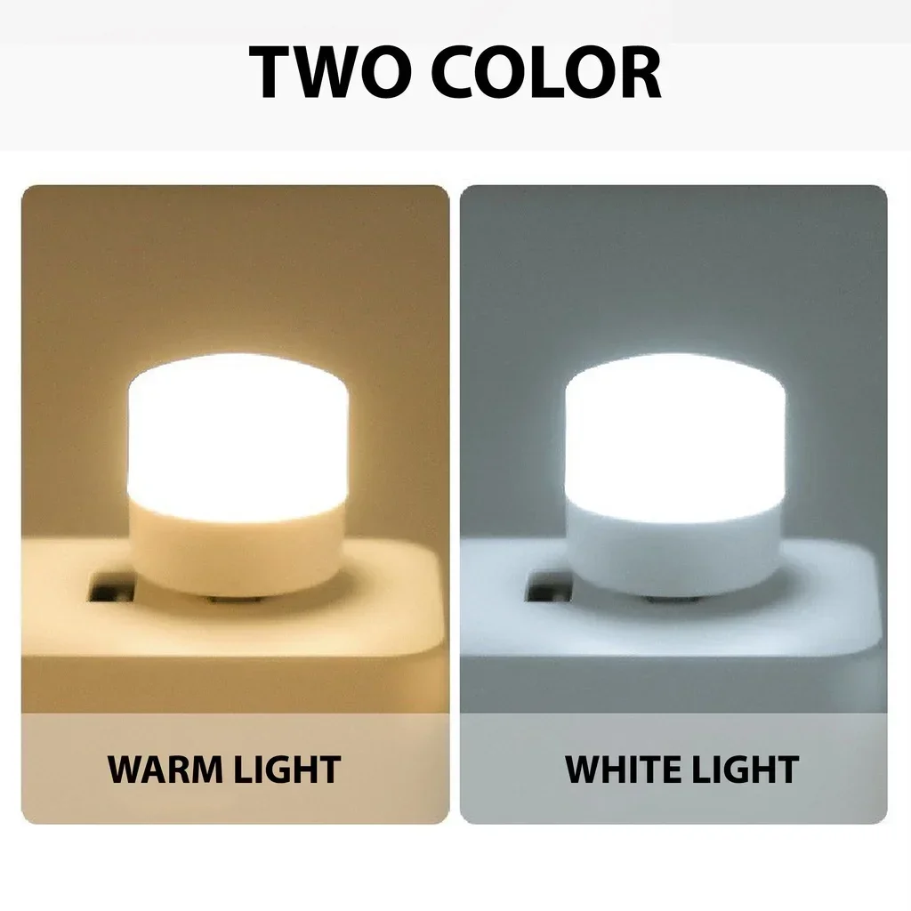 

USB ночник Mini USB Night Light теплый/белый свет