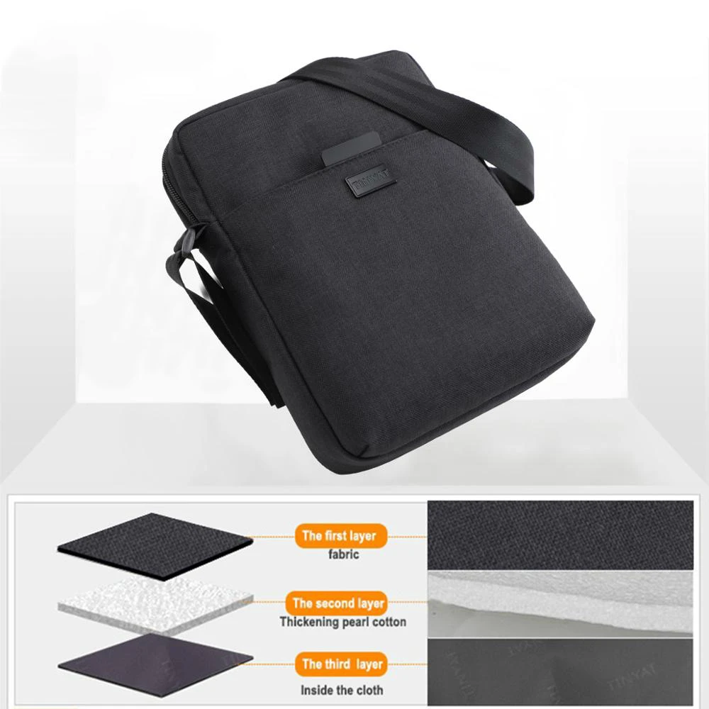 

Мужская сумка, Холщовая Сумка на плечо для Ipad 7,9 дюйма, повседневные сумки через плечо, водонепроницаемая деловая сумка через плечо для мужчин 0,13 кг