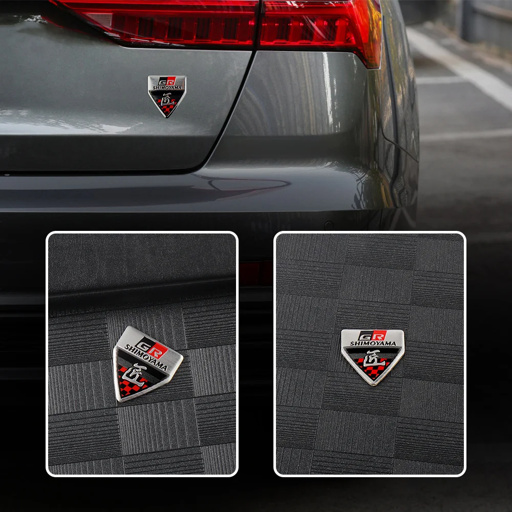 3D алюминиевый спортивный значок GR газо гонки эмблема автомобильный боковой