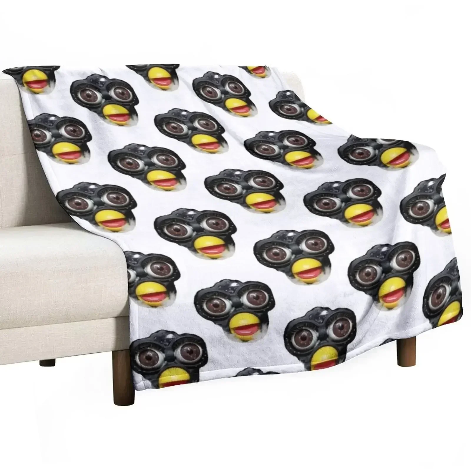 Одеяло Furby face лохматое теплое зимнее одеяло красивые одеяла