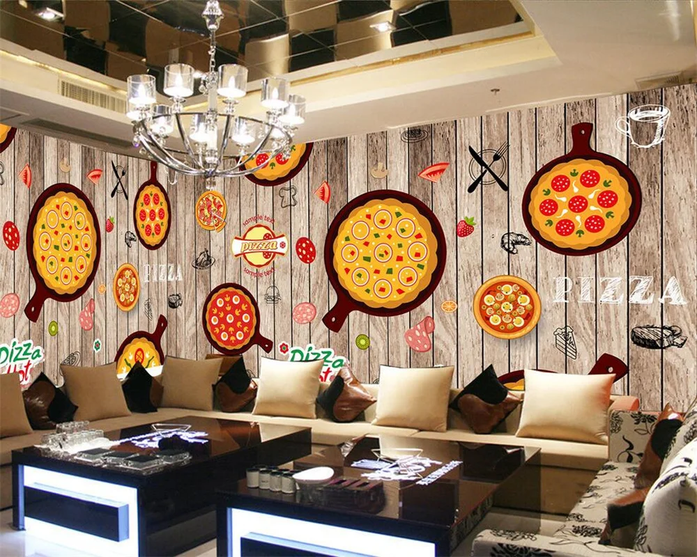 Большие настенные 3D-обои на заказ роспись вручную обои для западного ресторана