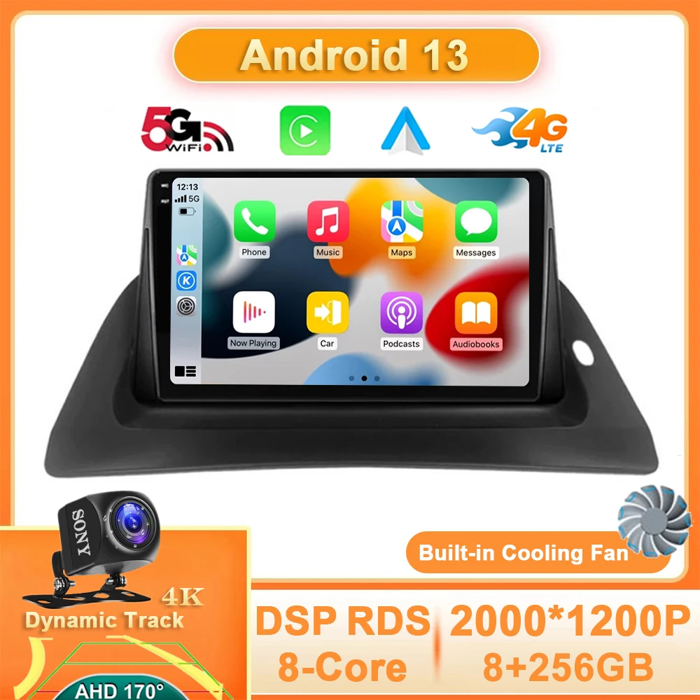 

Android 13 For Renault Kangoo 2009 2012 2015 2016 2017 2018 Car Radio Multimedia Video Player Navigation GPS 4G WIFI Stereo QLED